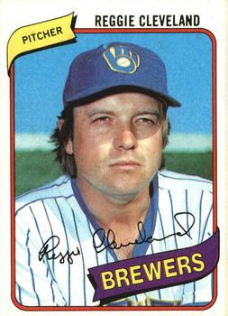 #394 Reggie Cleveland - Milwaukee Brewers - 1980 Topps Baseball