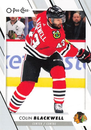 #394 Colin Blackwell - Chicago Blackhawks - 2023-24 O-Pee-Chee Hockey