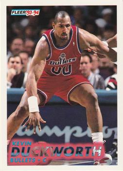 #394 Kevin Duckworth - Washington Bullets - 1993-94 Fleer Basketball