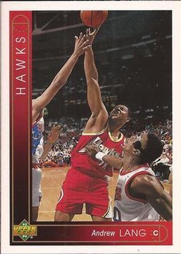 #394 Andrew Lang - Atlanta Hawks - 1993-94 Upper Deck Basketball