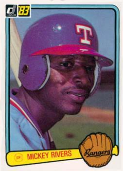 #394 Mickey Rivers - Texas Rangers - 1983 Donruss Baseball