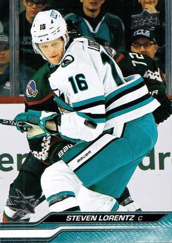 #394 Steven Lorentz - San Jose Sharks -2023-24 Upper Deck Hockey