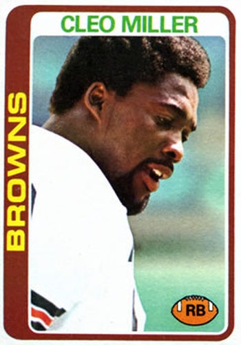 #394 Cleo Miller - Cleveland Browns - 1978 Topps Football