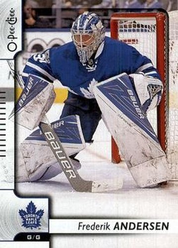 #395 Frederik Andersen - Toronto Maple Leafs - 2017-18 O-Pee-Chee Hockey