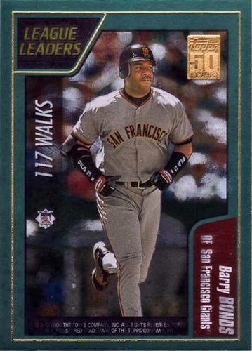 #395 Barry Bonds / Jason Giambi - San Francisco Giants / Oakland Athletics - 2001 Topps Baseball