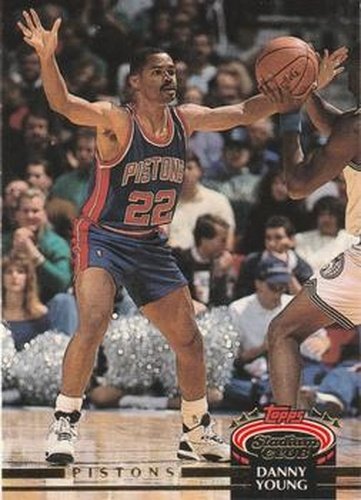 #395 Danny Young - Detroit Pistons - 1992-93 Stadium Club Basketball