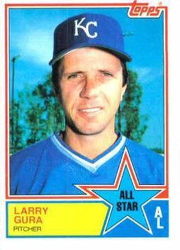 #395 Larry Gura - Kansas City Royals - 1983 Topps Baseball