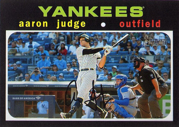 #395 Aaron Judge - New York Yankees - 2020 Topps Heritage Baseball