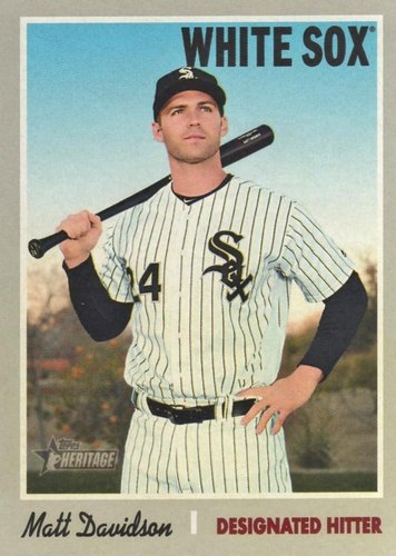 #395 Matt Davidson - Chicago White Sox - 2019 Topps Heritage Baseball
