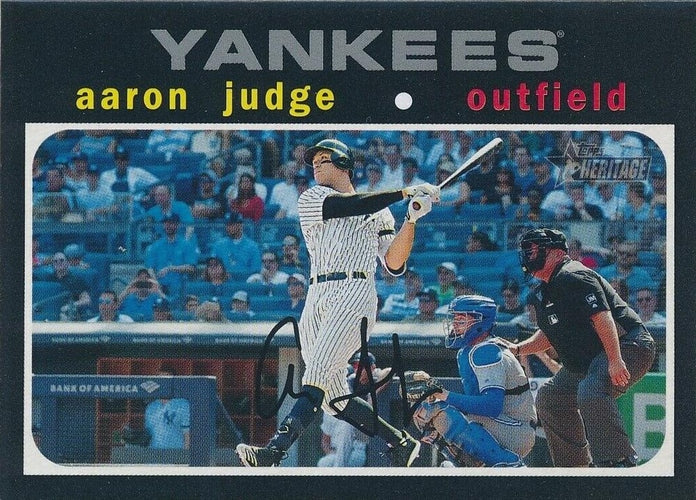 #395b Aaron Judge - New York Yankees - 2020 Topps Heritage Baseball