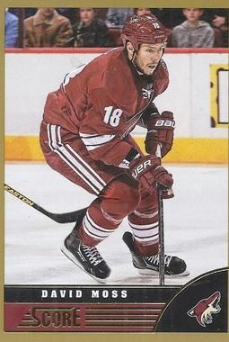 #396 David Moss - Phoenix Coyotes - 2013-14 Score - Gold Hockey