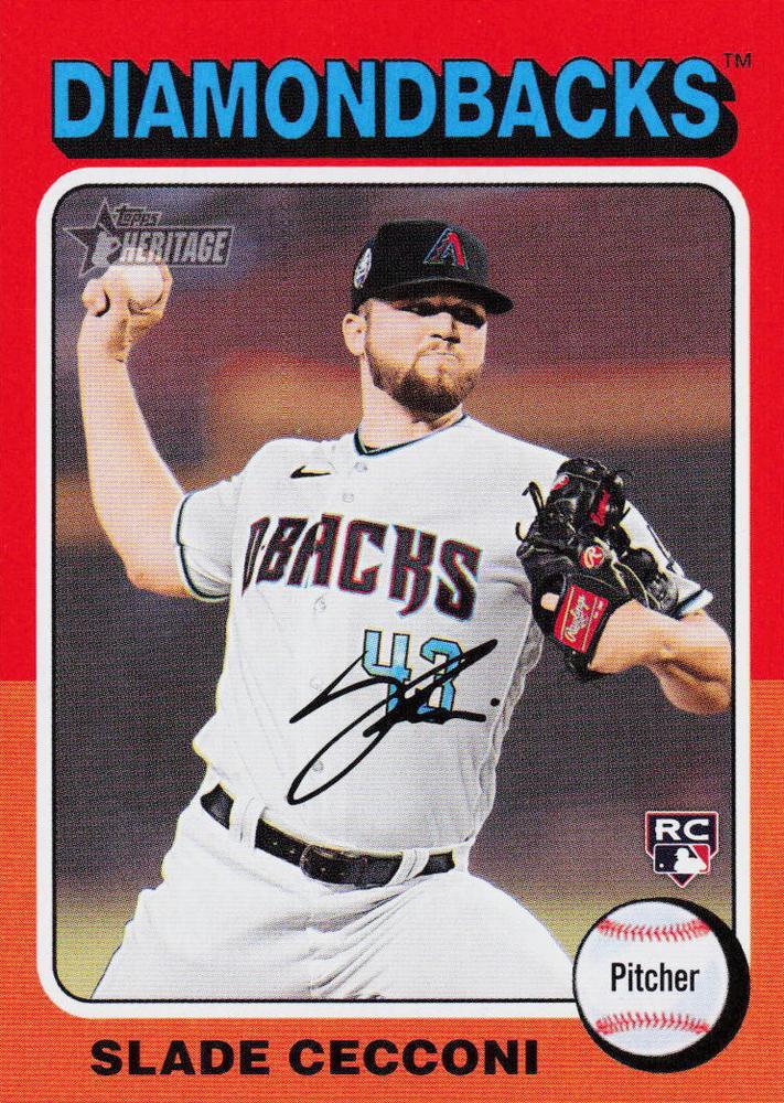 #397 Slade Cecconi - Arizona Diamondbacks - 2024 Topps Heritage Baseball