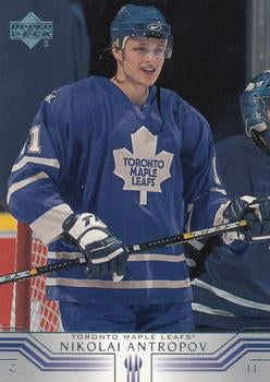 #397 Nik Antropov - Toronto Maple Leafs - 2001-02 Upper Deck Hockey
