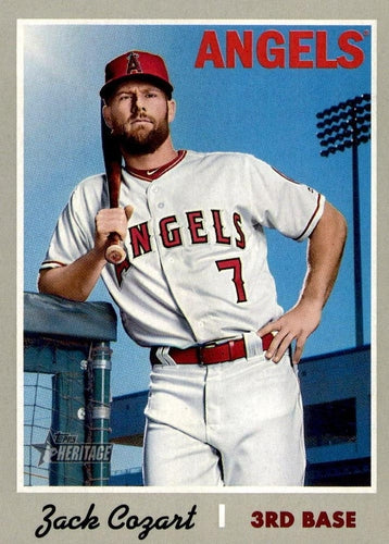 #397 Zack Cozart - Los Angeles Angels - 2019 Topps Heritage Baseball