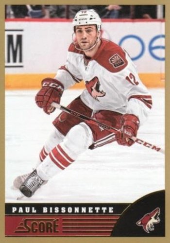 #397 Paul Bissonnette - Phoenix Coyotes - 2013-14 Score - Gold Hockey