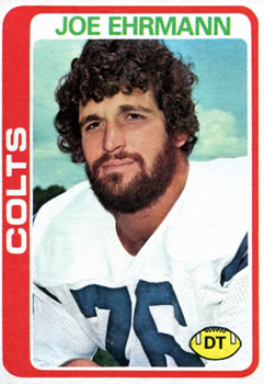 #398 Joe Ehrmann - Baltimore Colts - 1978 Topps Football