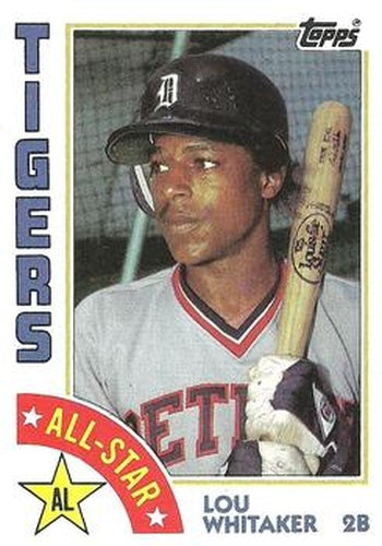 #398 Lou Whitaker - Detroit Tigers - 1984 Topps Baseball