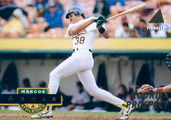 #398 Marcos Armas - Oakland Athletics - 1994 Pinnacle Baseball