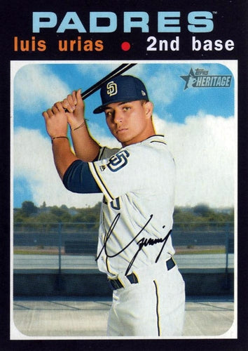 #398 Luis Urias - San Diego Padres - 2020 Topps Heritage Baseball