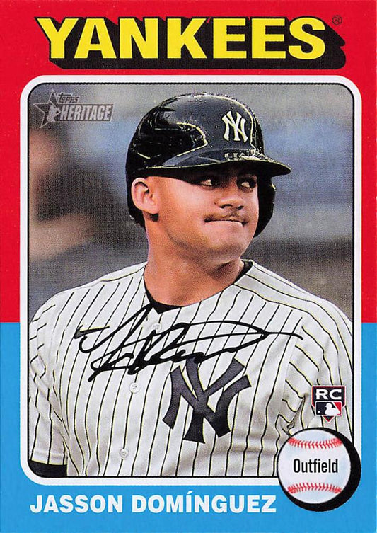 #399 Jasson Domínguez - New York Yankees - 2024 Topps Heritage Baseball