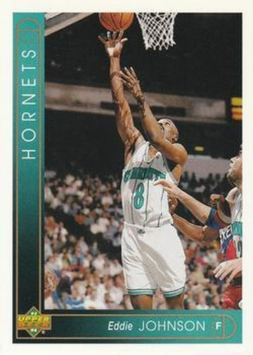 #399 Eddie Johnson - Charlotte Hornets - 1993-94 Upper Deck Basketball