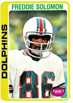 #399 Freddie Solomon - Miami Dolphins - 1978 Topps Football