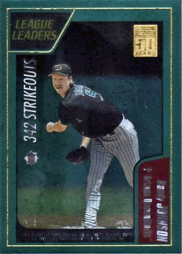#399 Randy Johnson / Pedro Martinez - Arizona Diamondbacks / Boston Red Sox - 2001 Topps Baseball