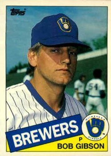 #39T Bob Gibson - Milwaukee Brewers - 1985 Topps Traded Baseball