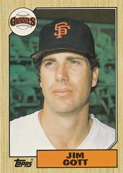 #39T Jim Gott - San Francisco Giants - 1987 Topps Traded Baseball