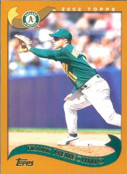 #39 Frank Menechino - Oakland Athletics - 2002 Topps Baseball