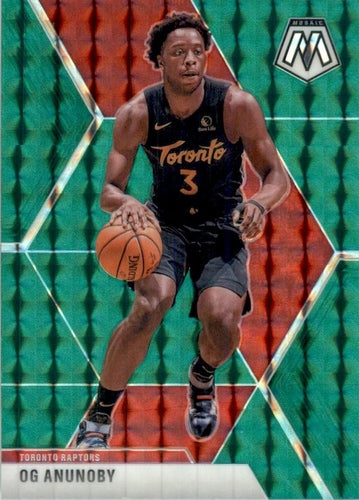 #39 OG Anunoby - Toronto Raptors - 2019-20 Panini Mosaic - Green Prizm Basketball