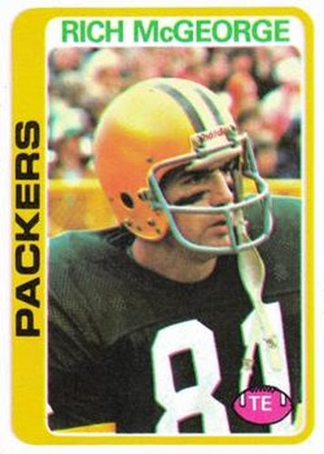 #39 Rich McGeorge - Green Bay Packers - 1978 Topps Football