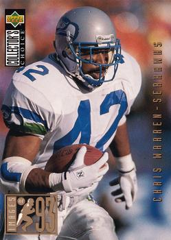 #39 Chris Warren - Seattle Seahawks - 1994 Collector's Choice Football