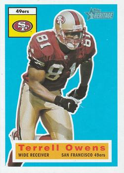#39 Terrell Owens - San Francisco 49ers - 2001 Topps Heritage Football