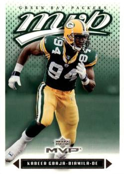 #39 Kabeer Gbaja-Biamila - Green Bay Packers - 2003 Upper Deck MVP Football