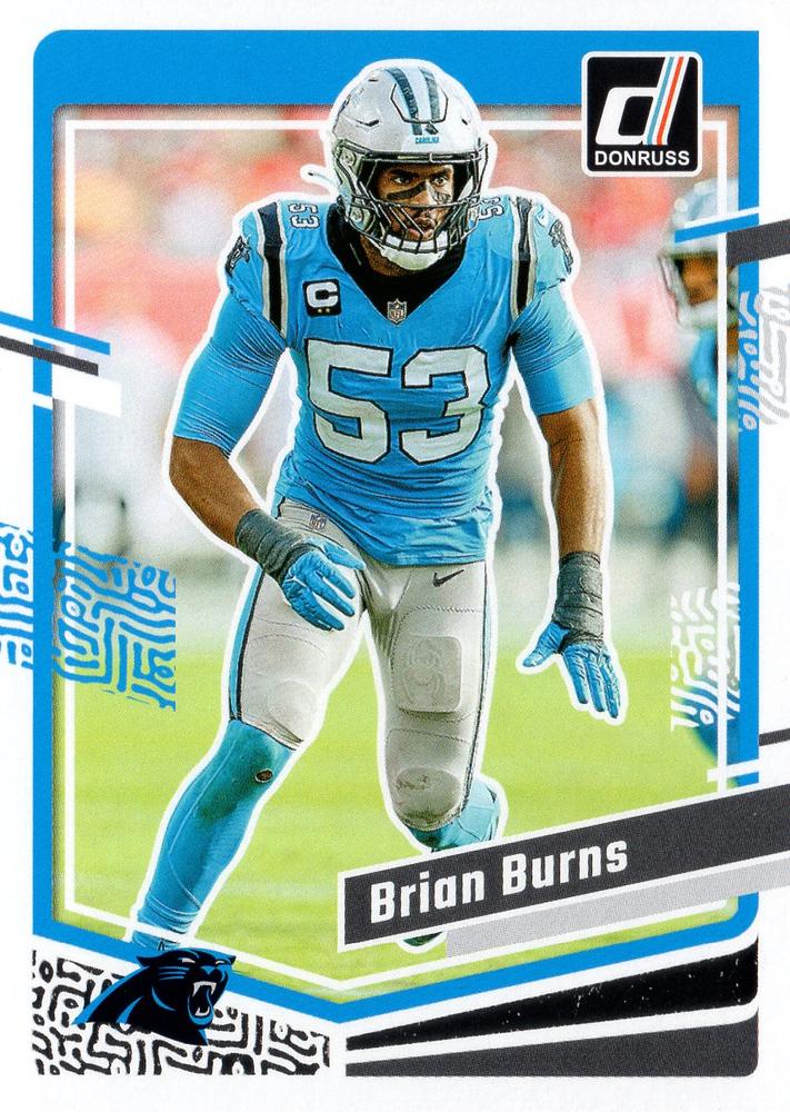 #39 Brian Burns - Carolina Panthers - 2023 Donruss Football