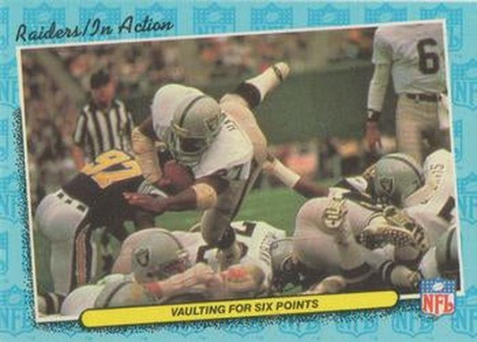 #39 Vaulting for Six Points 1986 schedule - Los Angeles Raiders - 1986 Fleer Team Action Football