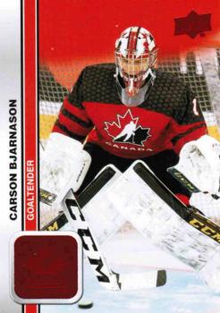 #39 Carson Bjarnason - Canada - 2023 Upper Deck Team Canada Juniors - Red Foil Hockey