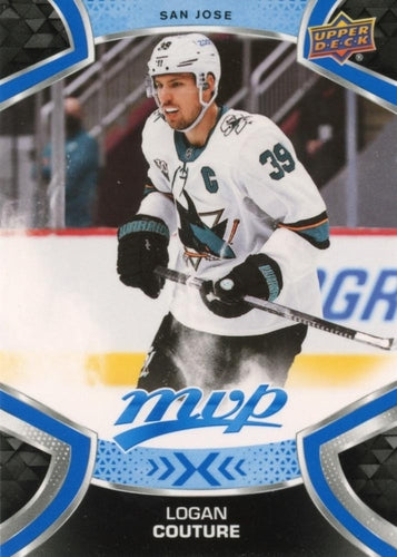#39 Logan Couture - San Jose Sharks - 2021-22 Upper Deck MVP - Blue Hockey