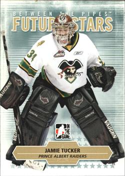 #39 Jamie Tucker - Prince Albert Raiders - 2009-10 In The Game Between The Pipes Hockey