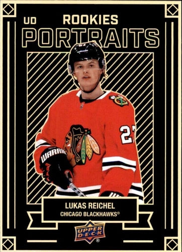 #P-39 Lukas Reichel - Chicago Blackhawks - 2022-23 Upper Deck - UD Portraits Hockey