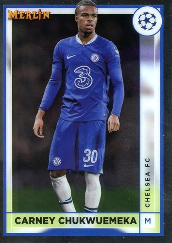 #39 Carney Chukwuemeka - Chelsea FC - 2022-23 Merlin Chrome UEFA Club Competitions Soccer