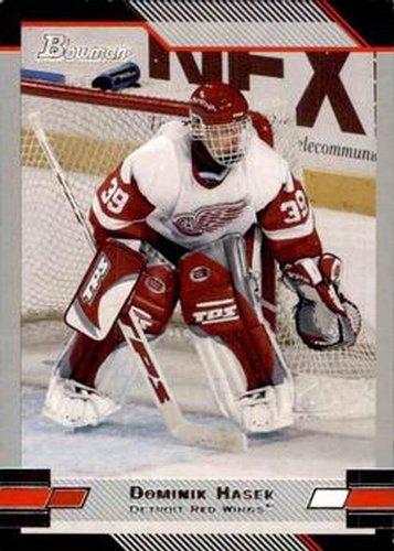 #39 Dominik Hasek - Detroit Red Wings - 2003-04 Bowman Draft Picks and Prospects Hockey