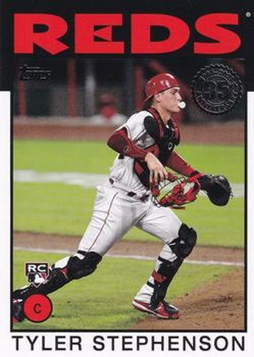 #86B-39 Tyler Stephenson - Cincinnati Reds - 2021 Topps - 1986 Topps Baseball 35th Anniversary Series One Baseball