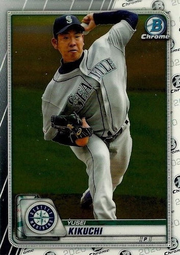 #39 Yusei Kikuchi - Seattle Mariners - 2020 Bowman Chrome Baseball