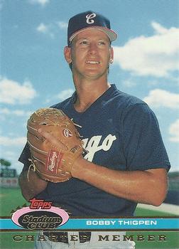 #NNO39a Bobby Thigpen - Chicago White Sox - 1991 Stadium Club Charter Member