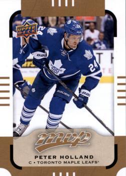 #39 Peter Holland - Toronto Maple Leafs - 2015-16 Upper Deck MVP Hockey