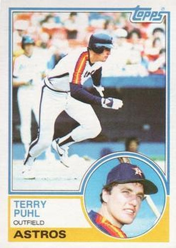 #39 Terry Puhl - Houston Astros - 1983 Topps Baseball