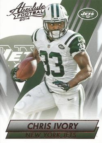#39 Chris Ivory - New York Jets - 2014 Panini Absolute - Red Football