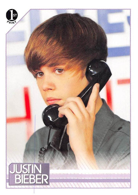 #39 With a big and generous heart for charity, Jus - 2010 Panini Justin Bieber